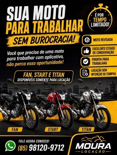moto pra locação toda revisada nova