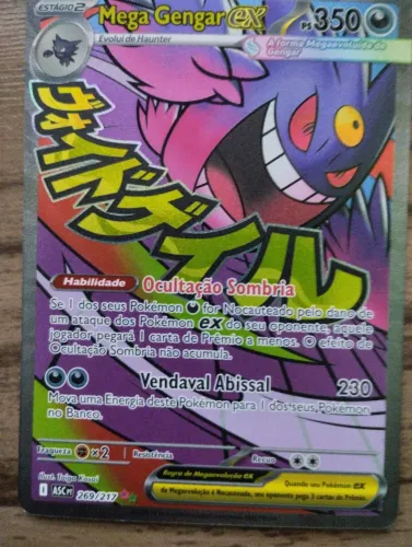 Carta Pokémon Mega Gengar Ex Perfeito estado