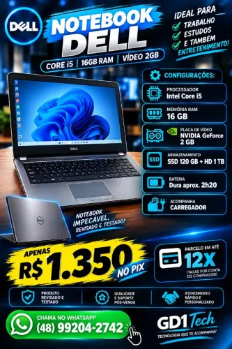 ? DELL CORE i5 | 16GB RAM | VÍDEO 2GB