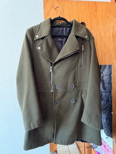 Sobretudo masculino verde militar Rage & Fury