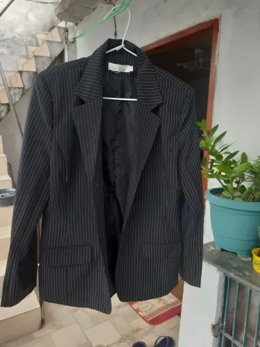 Blazer risca de giz 