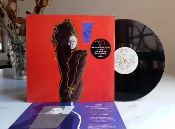 lp vinil - janet jackson - control - com encarte