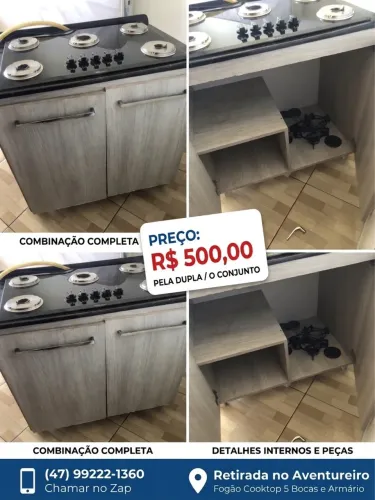 Cooktop com armario