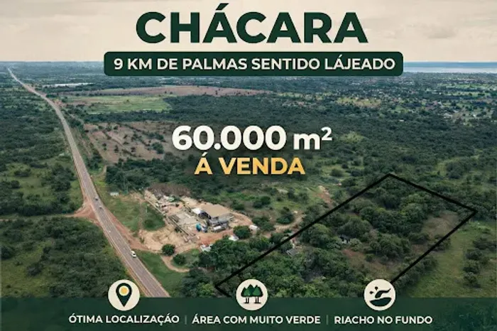 Chácara com 3 dormitórios à venda, 60000 m² por R$ 2.700.000,00 - Plano Diretor Sul - Palm