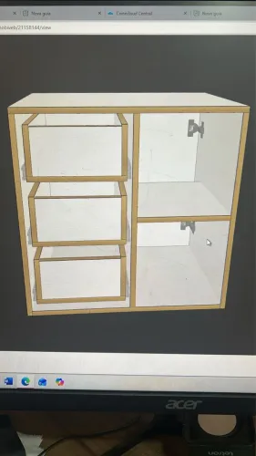 Armário de banheiro em mdf