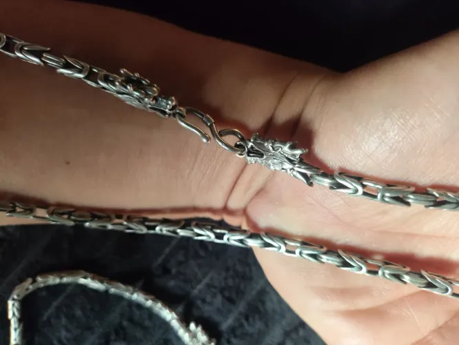conjunto de prata 925 de Bali ponto peruano cabeça de dragão