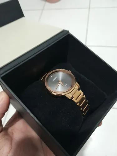 Relógio Orient Feminino Original FRSS0073 Rosé Gold