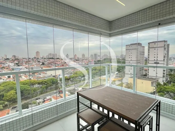 Excelente apartamento com varanda gourmet mobiliado para alugar no Tatuapé