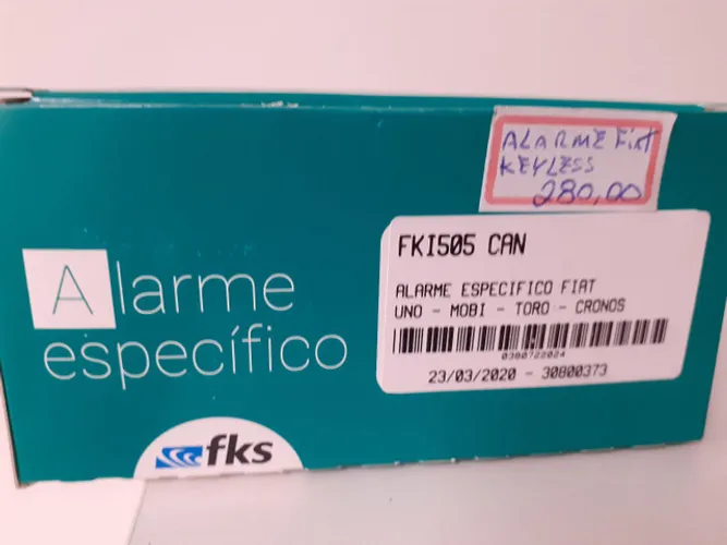 Alarme fks específico para fiat uno. mobi .toro. cronos
