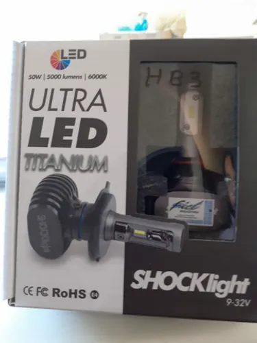 Lâmpada ultra led Hb3 shockligth titainum
