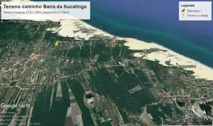 Terreno Barra da Sucatinga (próximo à praia)- Beberibe (CE)