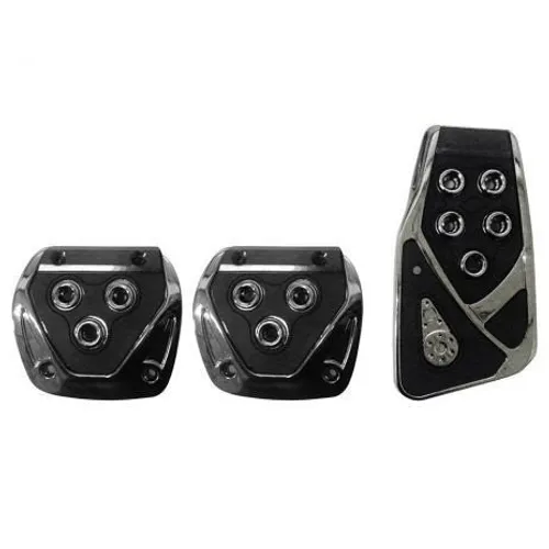 Jogo Pedaleiras Automotivas Esportiva Tuning Universais - Pretas