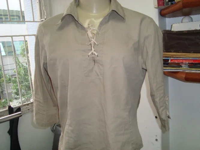 Blusa Em Tecido - Cor Cinza - Tam. M