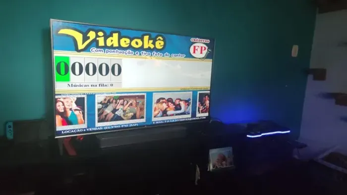 Karaokê portátil maleta 2 em 1. Cartucho 42B-16B (19.02.26) HDMI e VGA, eco.
