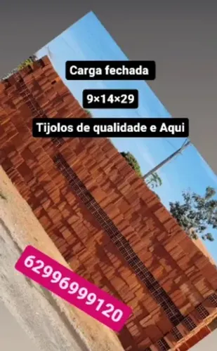 Tijolos de primeira linha 9x14x29