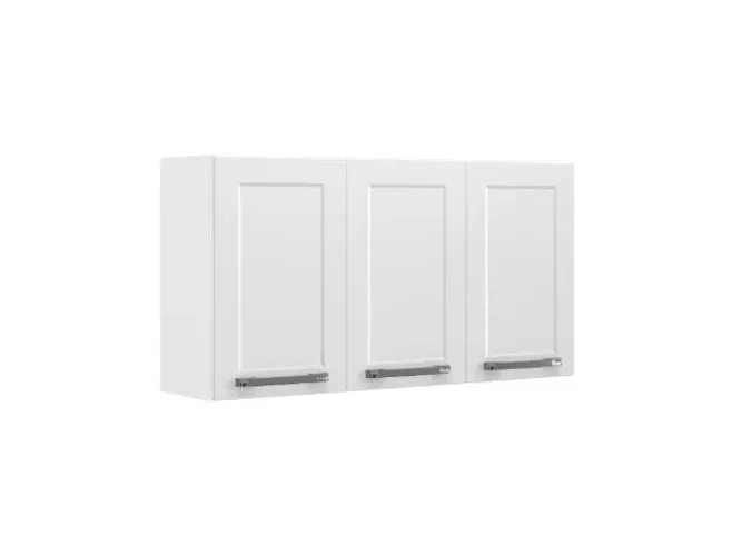 Armário Cozinha Aéreo Triplo Florença Aço Branco Frete Grátis - Até 12x 