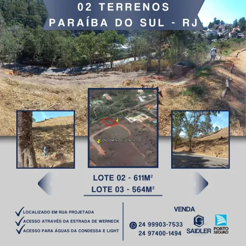 Terrenos em Paraíba do Sul RJ