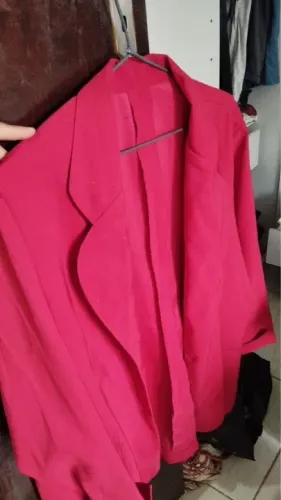 Blazer vermelho feminino