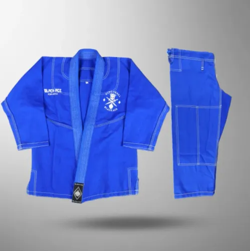 Kimono INFANTIL Trançado Black Ace King Skull - Azul M3