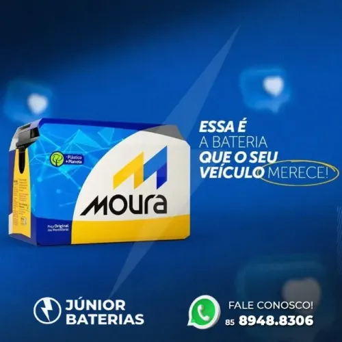 Bateria 75 amperes moura em Fortaleza