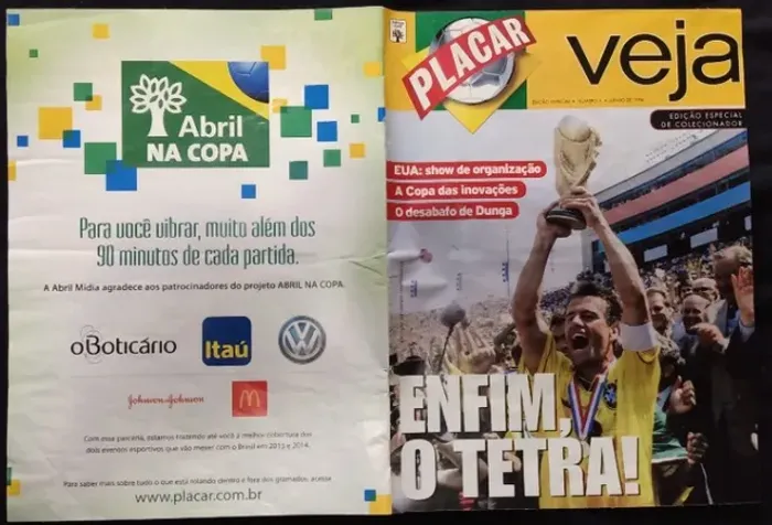 Revista Placar Veja Ed. Especial Nº 5 Junho/94 Enfim O Tetra