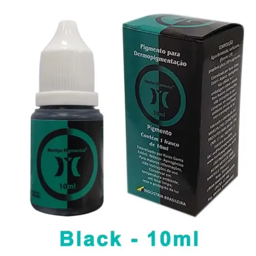 pigmento marilyn 10 ml - preto (black)