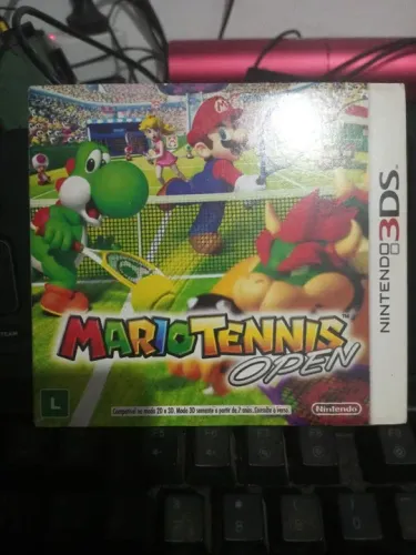 Mario tennis open versão nacional com luva jogo Nintendo 3ds game