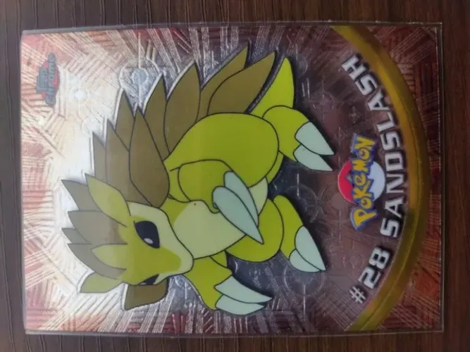 Card Pokemon Topps 28 Sandslash Brilhante em inglês