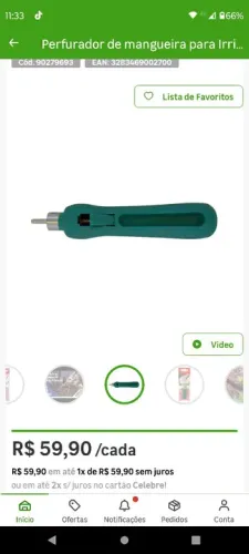 Perfurador de mangueira para Irrigação Geolia
