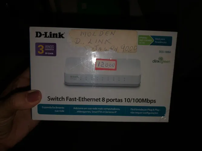Switch Fast-Ethernet D-Link 8 Portas 10/100Mbps