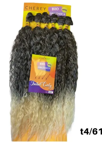 Cabelo Isabel Curl Cherey Bio Fibra Cacheado Longo Entrelace
