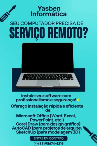 Assistência Técnica Remota Profissional para Seu Computador