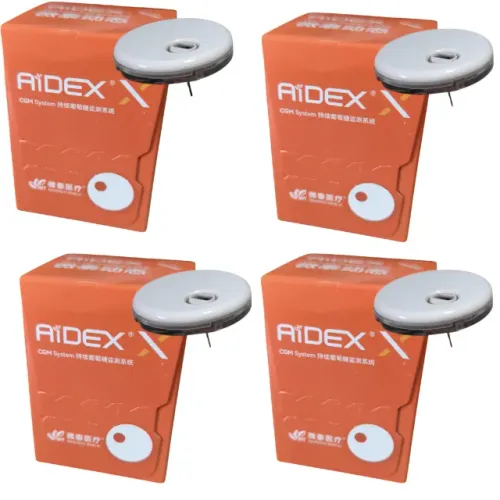 combo 4x sensor medidor de glicose bluetooth aidex 15 dias