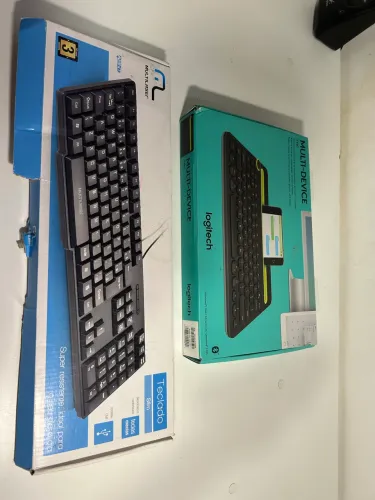 Teclado Logitech K480 Preto + BRINDE TECLADO USB