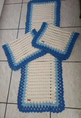 Lindo Jogo de passadeira retangular
