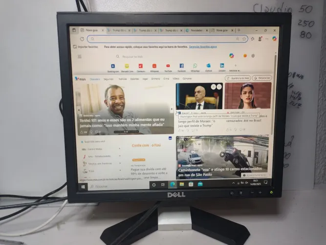 Monitor Dell 17 Pol vga e Dvi flatron