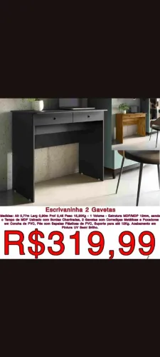 Escrivaninha 2 Gavetas