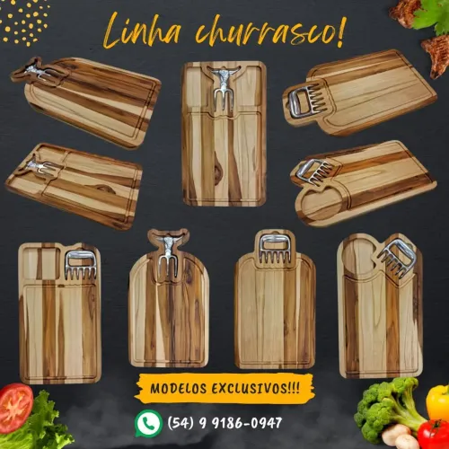 Produtos em madeira sob encomenda para quantidade mínima de 10 pcs