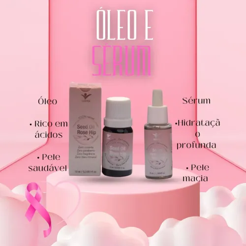 Kit Sabonete, Água Micelar, Sérum e Oléo Rosa Mosqueta.