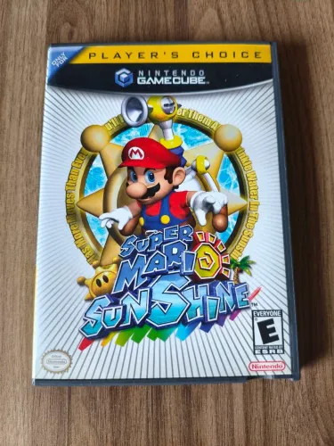 Jogo Super Mario Sunshine original para Game Cube