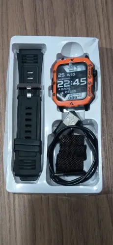 Smartwatch Laxafit touch com 2 pulseiras 