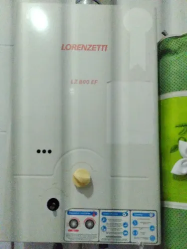 Aquecedor gás Lorenzetti com defeito 