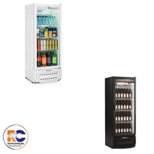 CERVEJEIRA / REFRIGERADOR VERTICAL GELOPAR 410L PORTA DE VIDRO 