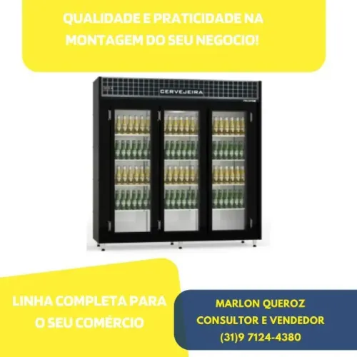 Cervejeira Imbera Porta de Vidro 3 Portas