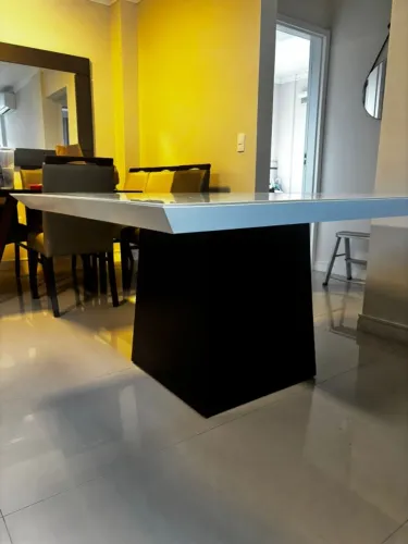 Mesa jantar de vidro 