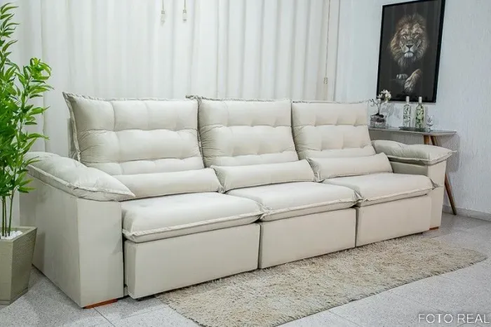 SOFÁ MOLAS ENSACADAS 320 LARGURA SUPER GARANTIA E CONFORTO SURPREENDA-SE!! 726RU7