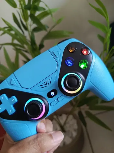 Controle PS5 hall effect e Paddles azul