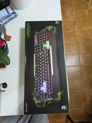 Teclado Gamer Semi Mecânico Preto Usb Warrior - TC208