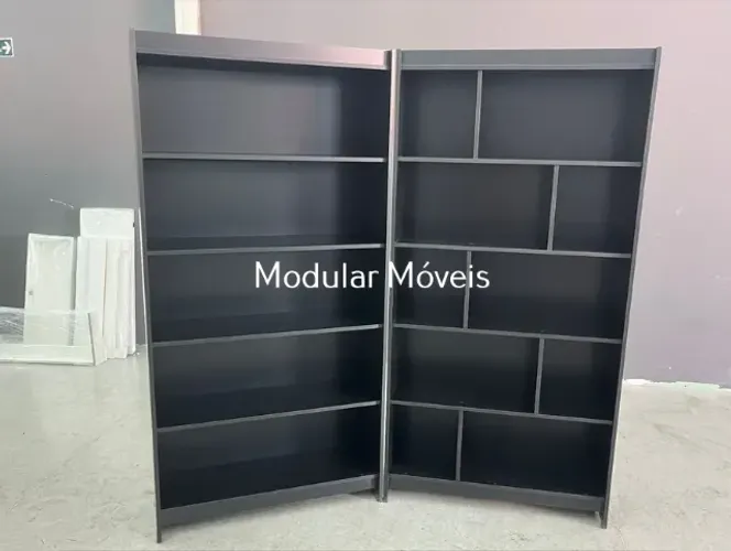 Prateleira e Colmeia Zig Zag - MDF Preto
