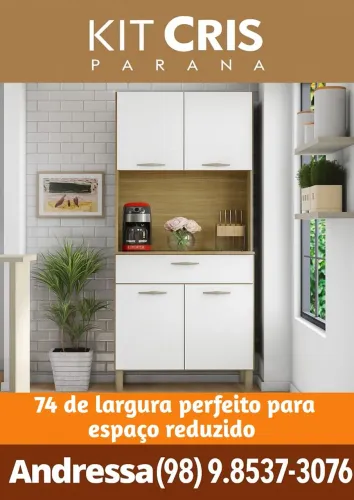 Armário de cozinha Kit Paraná Cris